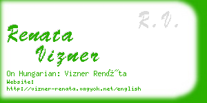 renata vizner business card